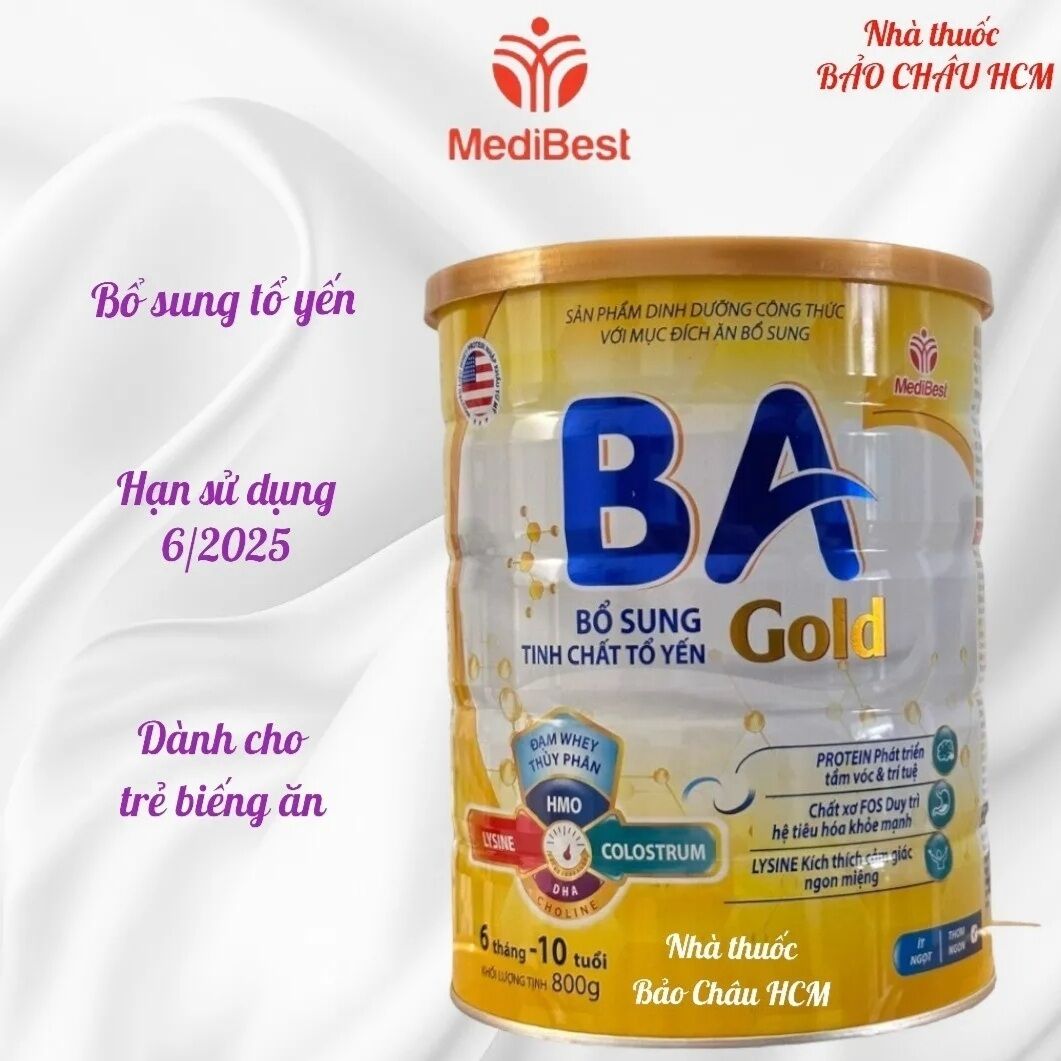 Ba gold 800g, 900g sữa dành cho trẻ biếng ăn