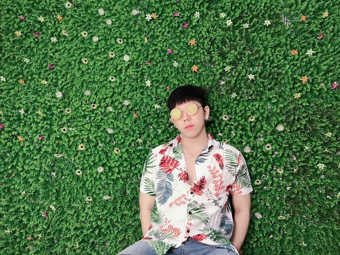 Áo sơ mi hoạ tiết lá nam nữ