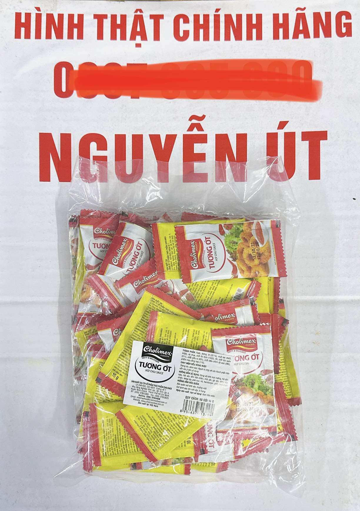 Tương ớt cholimex gói 10g bịch 50 gói
