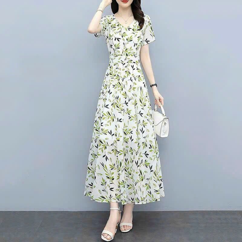 Đầm Xòe Chất Voan 2 Lớp Size M đến XXL ♥️