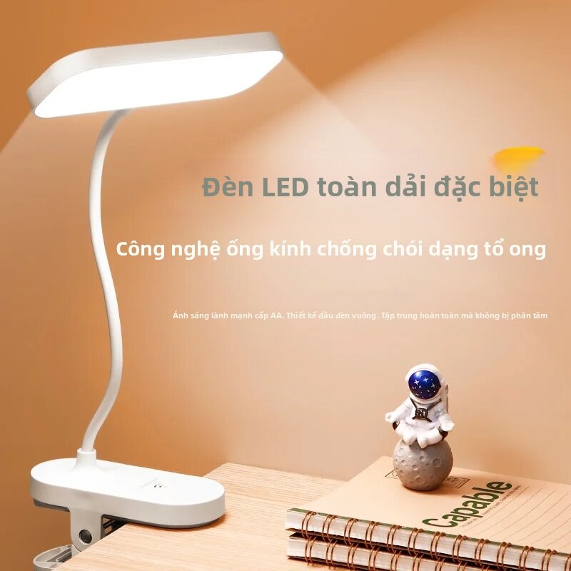 Đèn LED Để Bàn Có Thể Sạc Lại USB Đèn Đọc Sách Chăm Sóc Mắt Cho Sinh Viên Ký Túc Xá Phòng Ngủ Nghiên Cứu Văn Phòng Đèn Bàn Di Động
