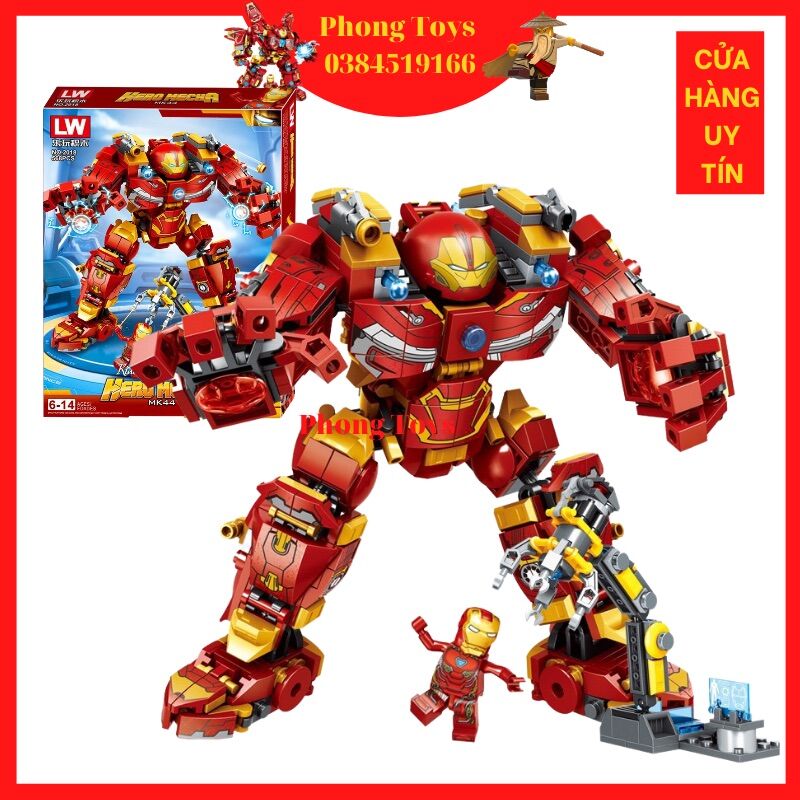 Marvel super heroes 76124 sx 4012 xếp hình bộ giáp war machine buster 405 mảnh