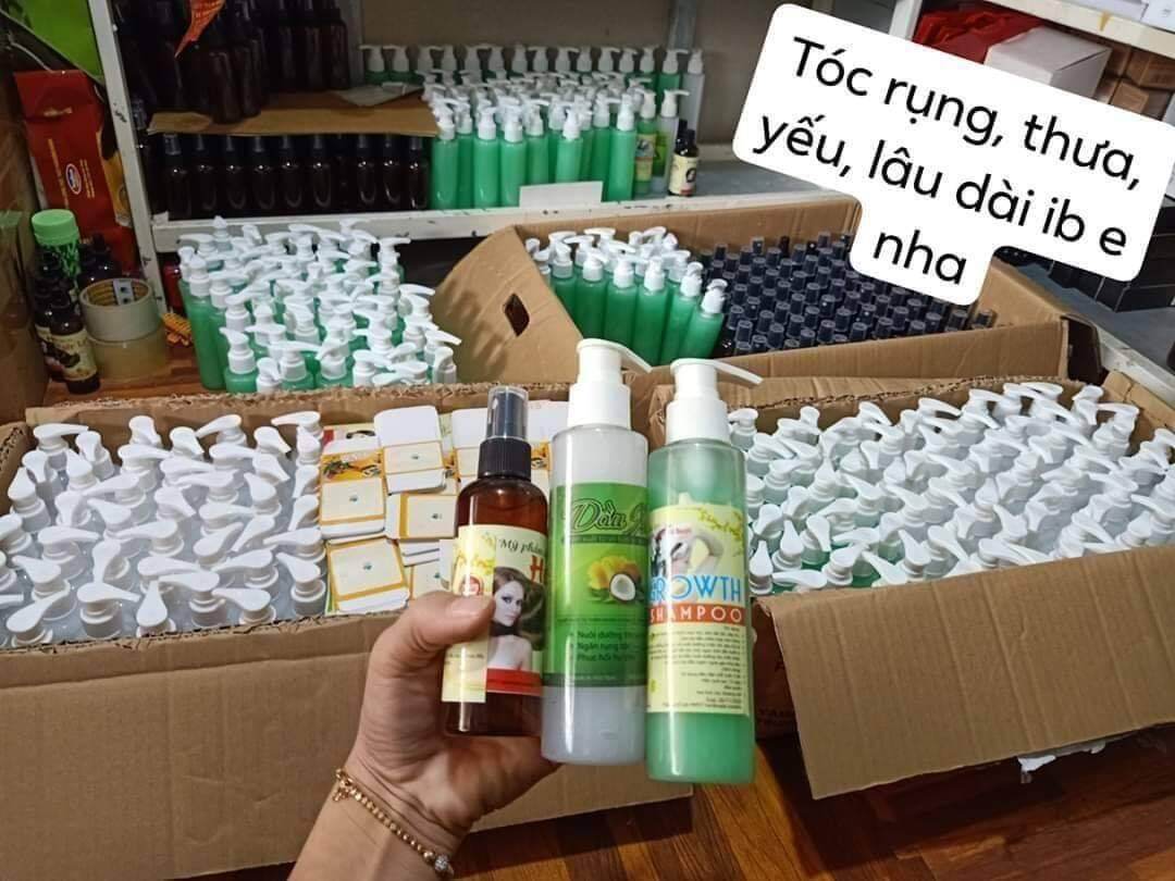 [ Combo 2 chai xịt - Gội ] Tinh Dầu Bưởi Mọc Tóc,Ngăn rụng tóc, Tóc Khỏe, Giúp Dài 3-6cm /1 tháng.