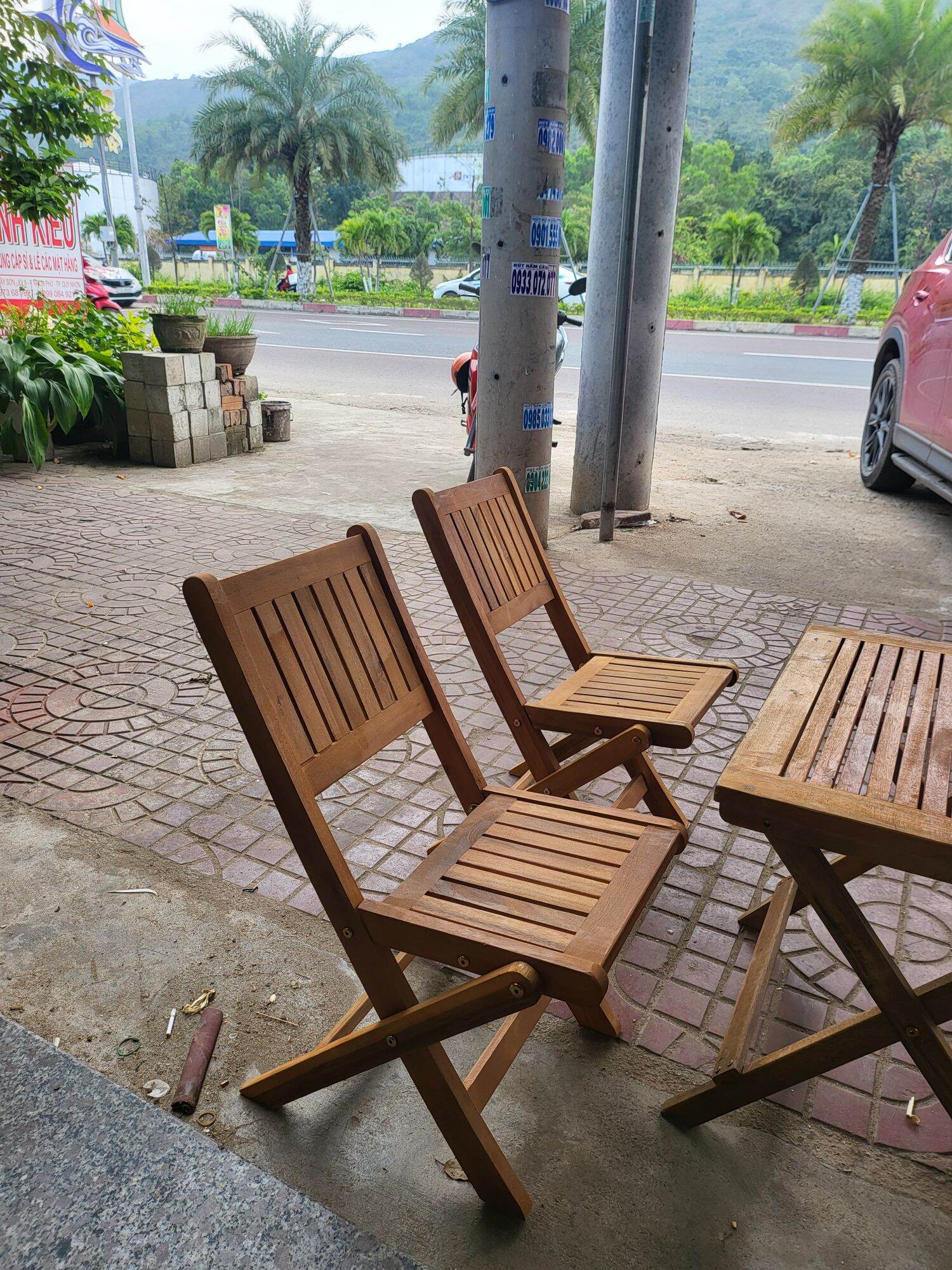 ghế xếp gỗ mini