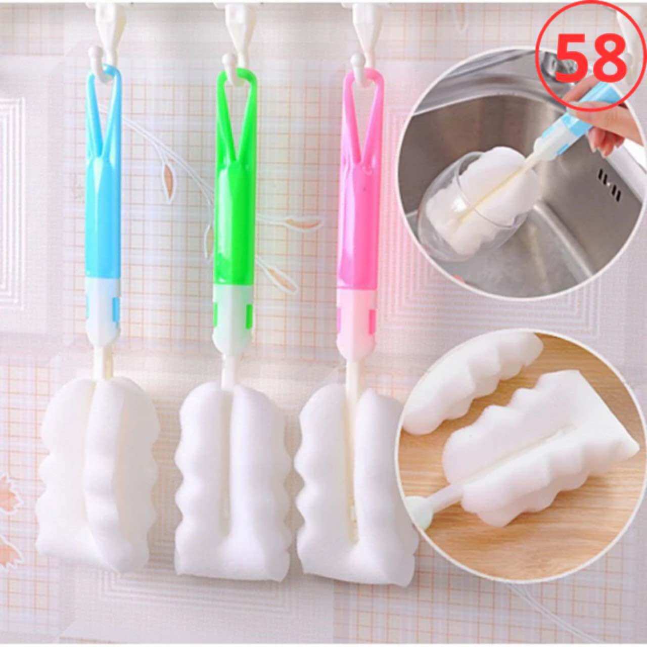 CỌ MÚT XỐP RỬA LY RỬA BÌNH SỮA