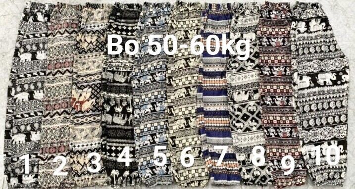 Quần alibaba thổ cẩm bo gấu chất lanh lụa (hàng loại 1)