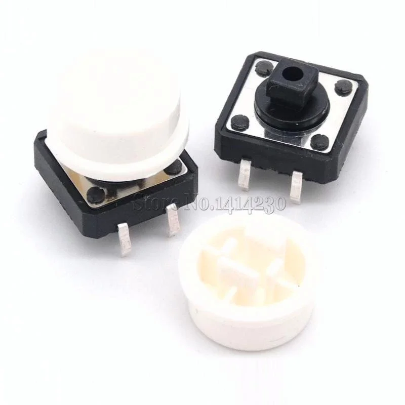 10 CHIẾC NÚT NHẤN NHỰA CHO NÚT NHẤN 12*12