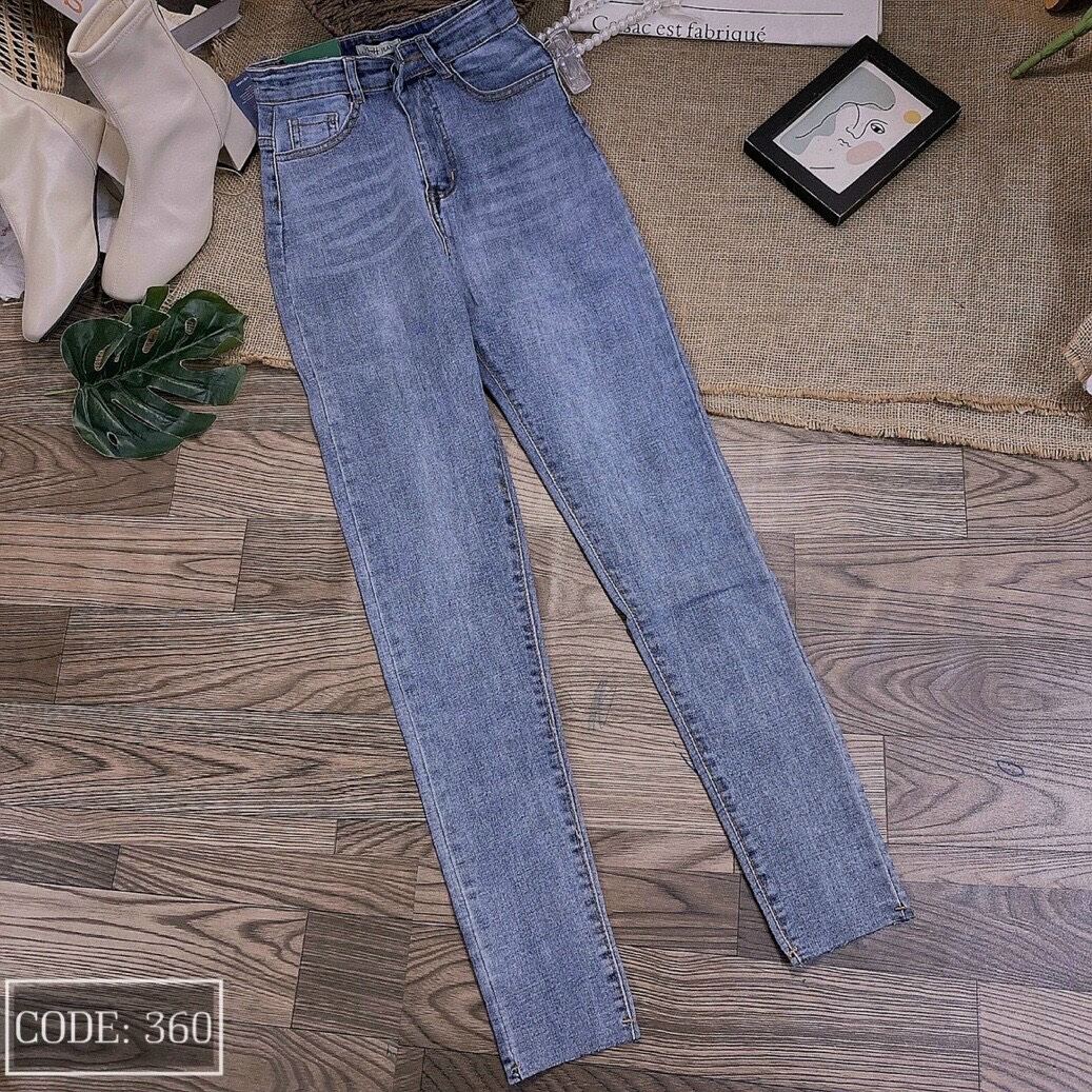 QUẦN JEANS LƯNG CAO CO GIÃN TÔN DÁNG