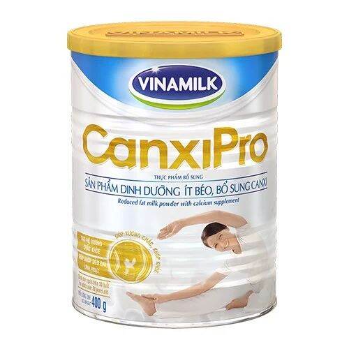 Sữa bột Vinamilk CanxiPro - Hộp thiếc 400g