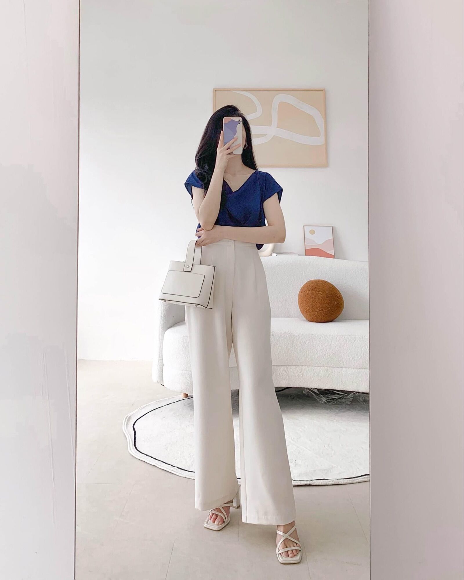 Ceci Cela - Quần Pleated Ổng Rộng Dáng Dài