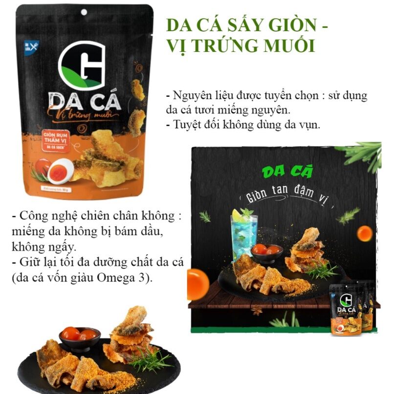 Da Cá Trứng Muối G Kitchen 25g
