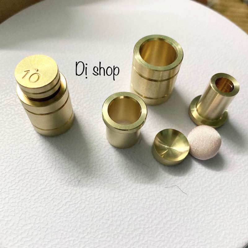 Cối đóng nút bọc bằng đồng làm nút áo cho may mặc