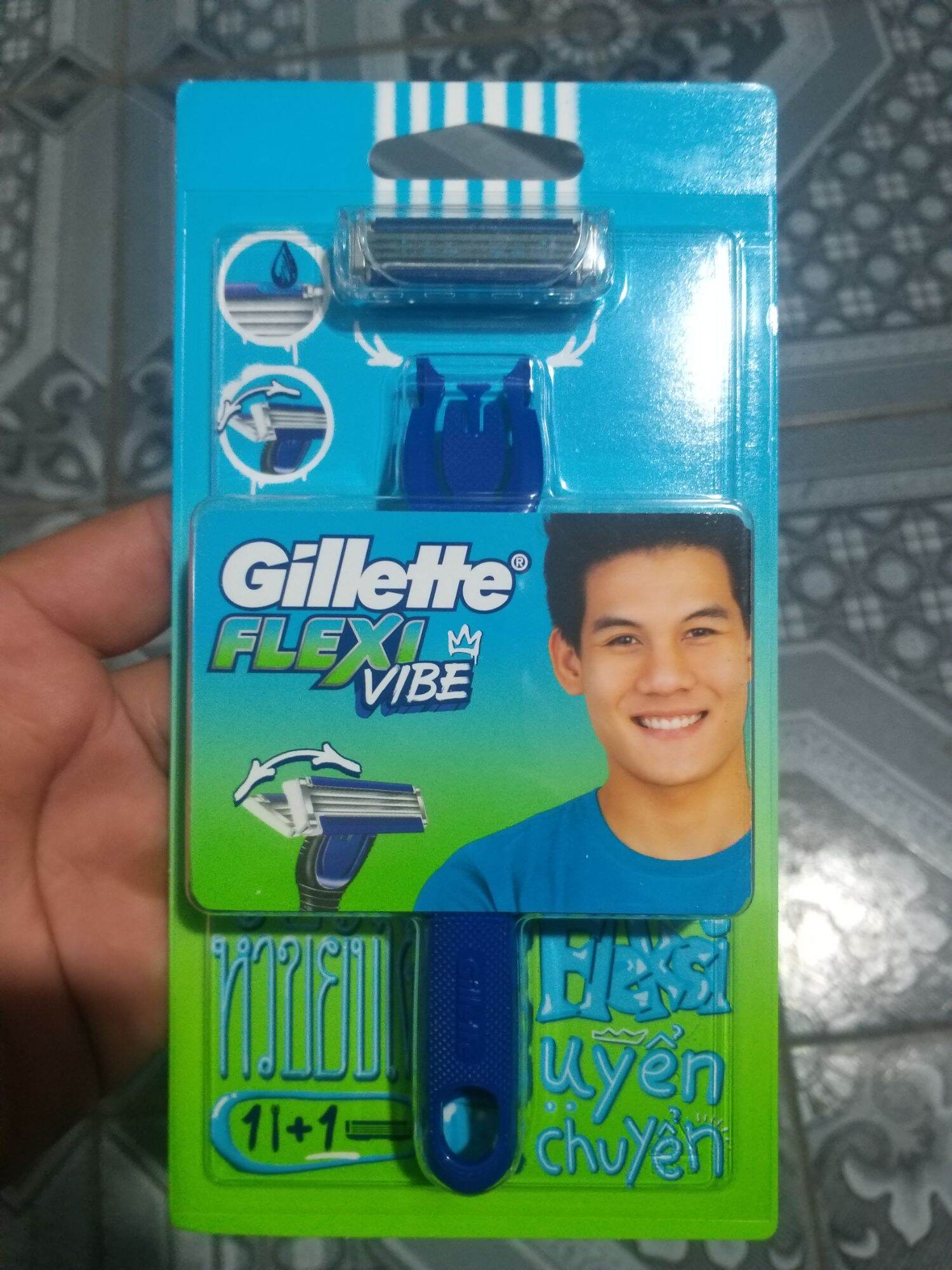 Bộ bàn cạo GILLETTE flexi vibe (3 lưỡi)