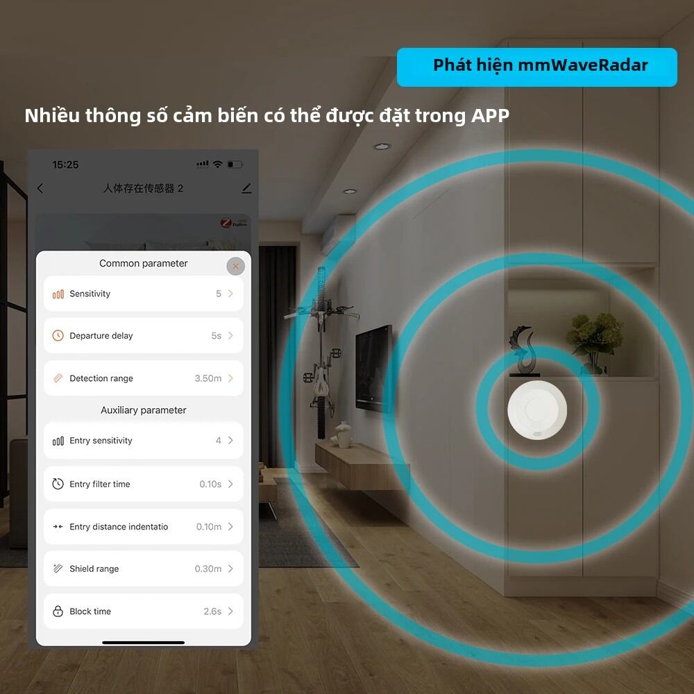 ZigBee 24G MmWave Radar Cảm Biến Chuyển Động Cho Công Tắc Đèn Tuya Cuộc Sống Thông Minh Tương Thích Cơ Thể Con Người Hiện Diện Phát Hiện 110/220V Nhà Tự Động Hóa
