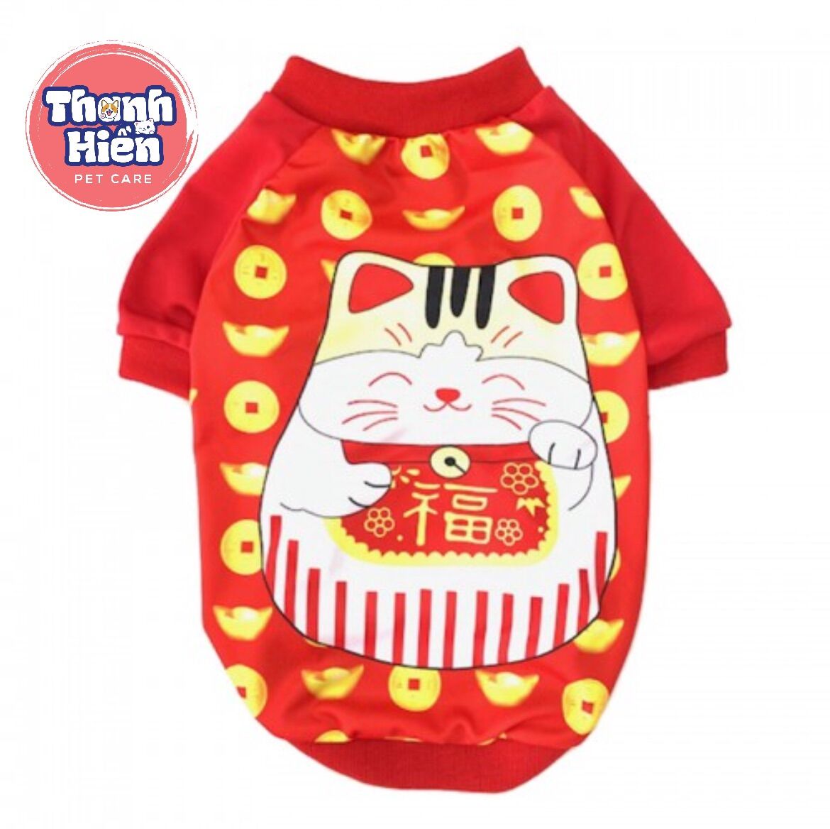 Quần áo tết cho chó mèo
