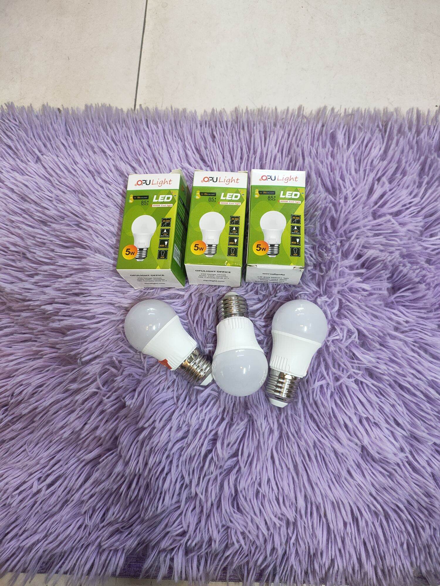 Bóng led 5w trung tính 4000-4500k đui E27 phổ thông