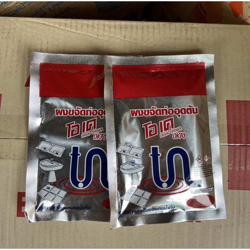 Bột thông cống Okay Thái Lan gói 100g