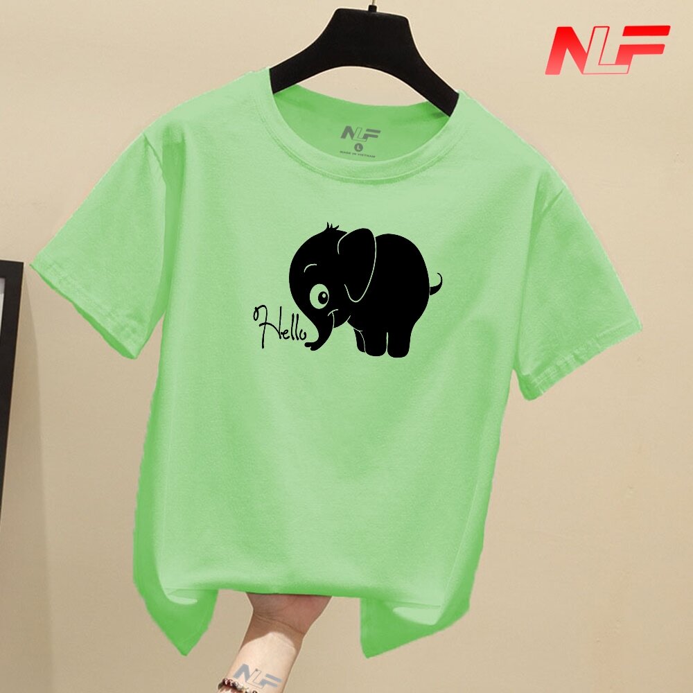 Áo Thun Nữ Tay Ngắn Form Rộng Con Voi AT-075 - NLF - Dễ Phối Trang Phục