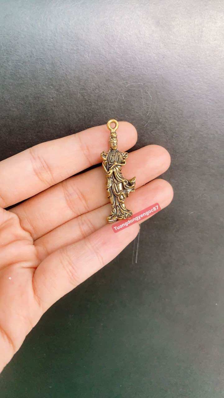 Tượng đồng phật bà quan âm mini
