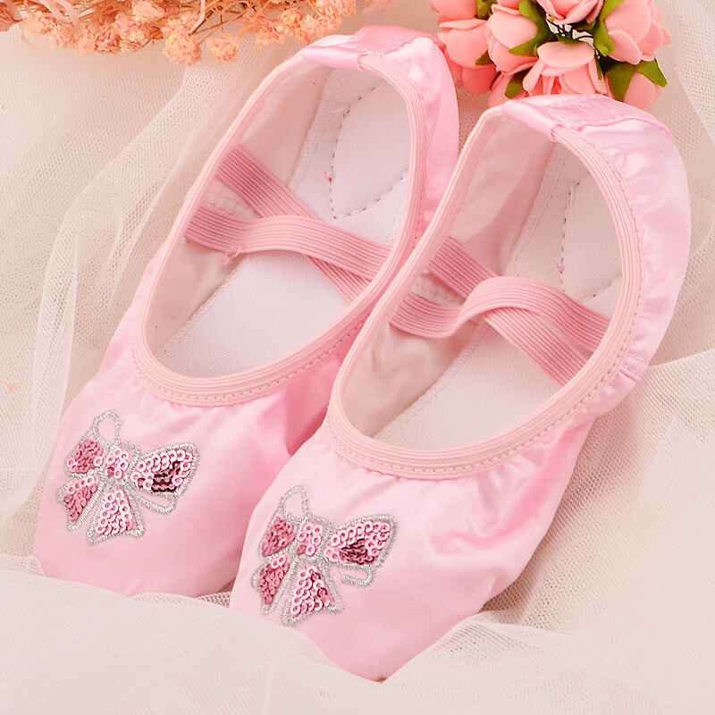 Giày múa ballet satin hồng cao cấp