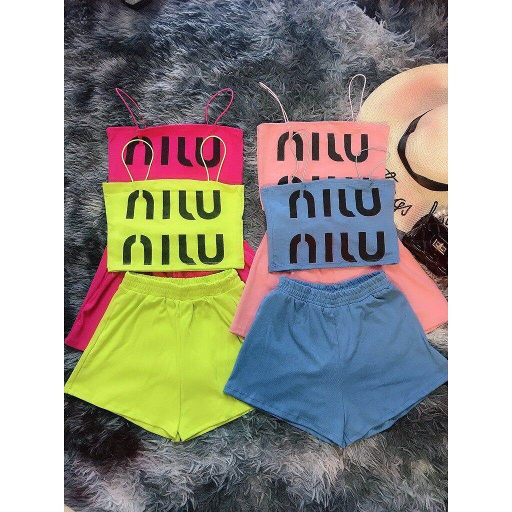 Sét bộ đùi 2 dây miu miu cực xinh.🎀