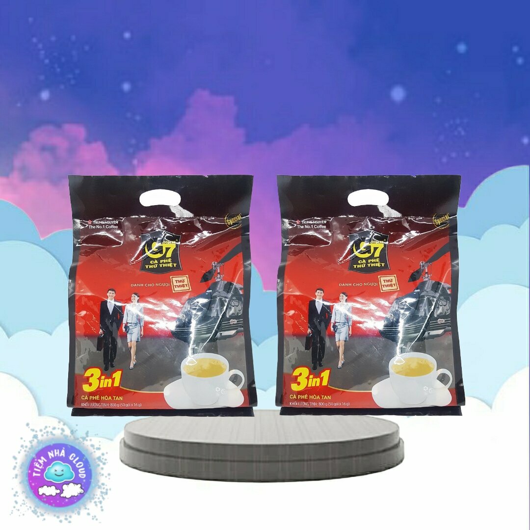 Combo 2 bịch cà phê g7 trung nguyên 3in1 - bịch 50 gói vuông