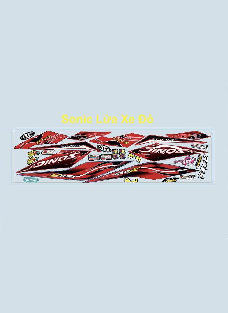 Tem lửa sonic đỏ candy đẹp