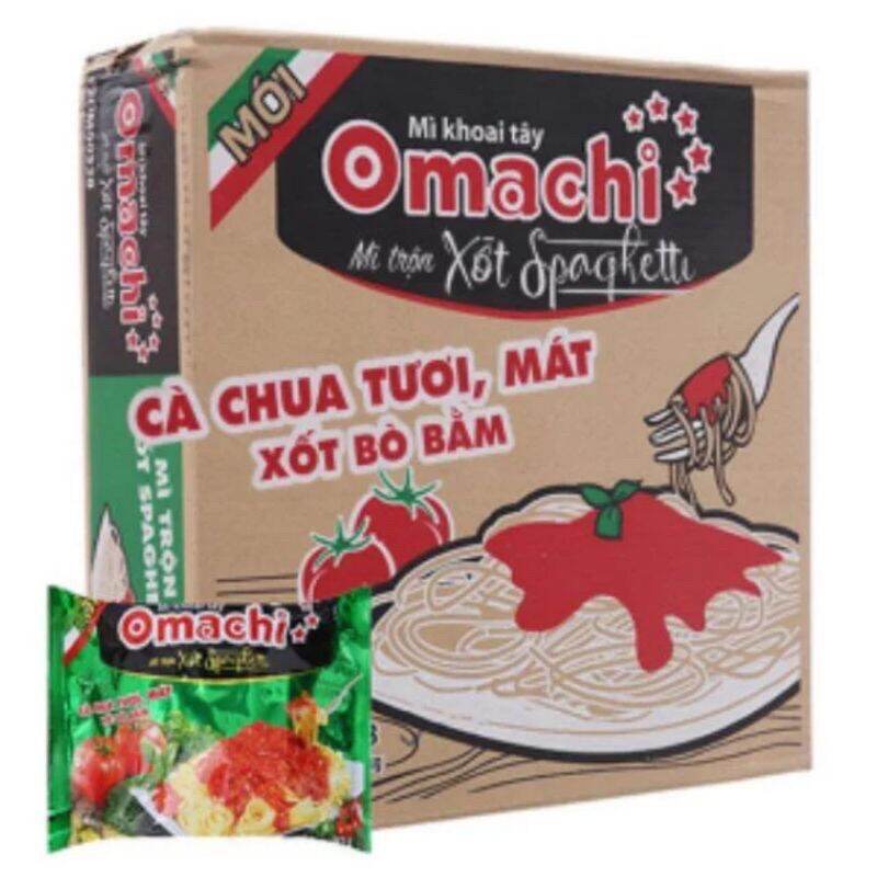 Thùng mì xốt omachi spagetti loại 30gói date xa