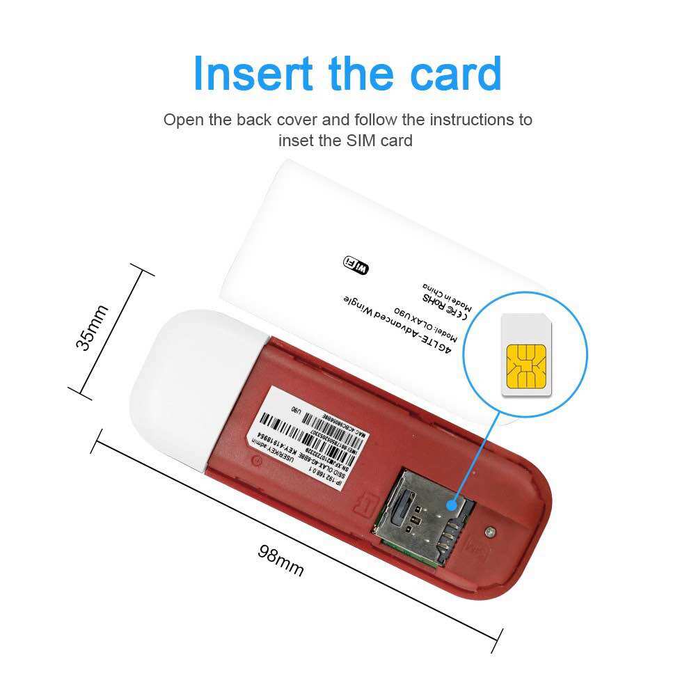 USB 4G phát wifi Olax U90 kèm ănten
