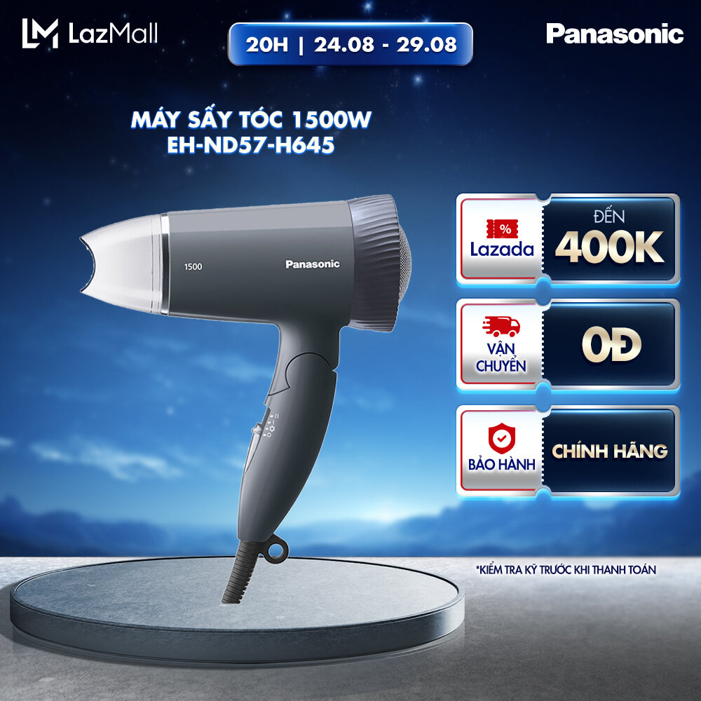 Máy sấy tóc Panasonic EH–ND57 (Hồng/Xám) – Công Suất 1500W - Bảo hành chính hãng 12 tháng