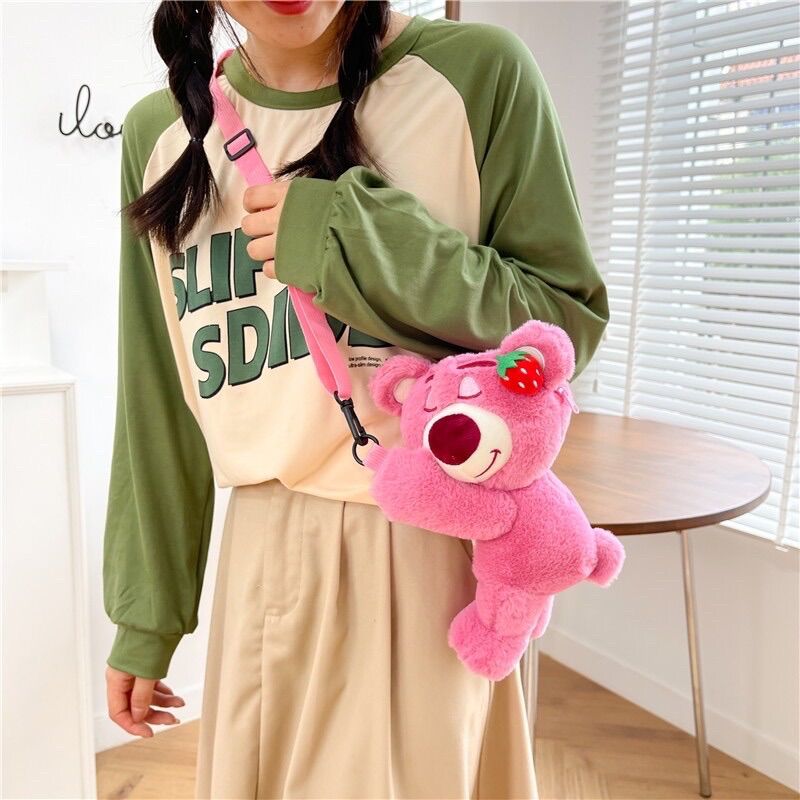 TÚI ĐEO GẤU DÂU LOTSO
