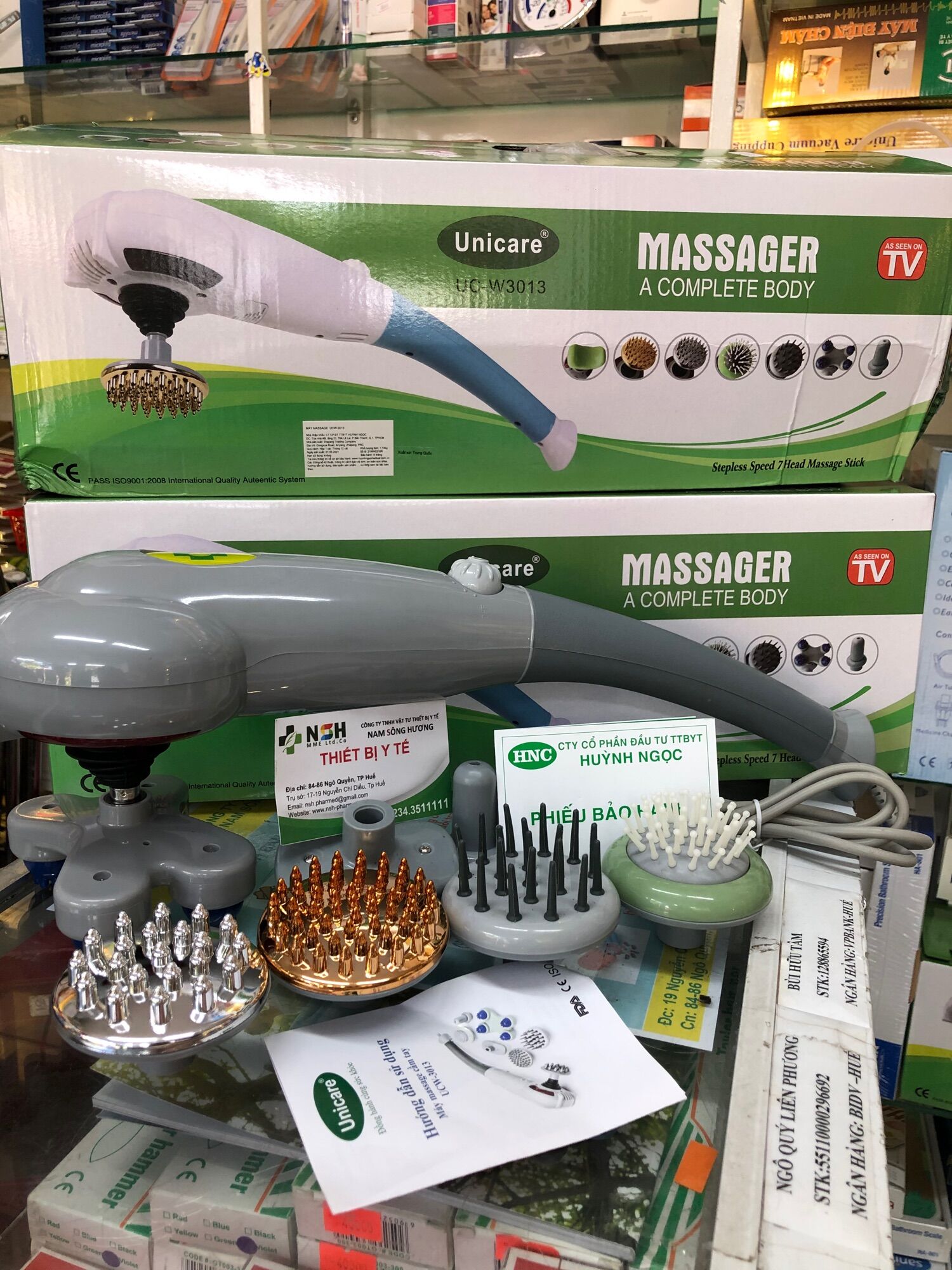 Máy massage cầm tay hồng ngoại 7 đầu chức năng unicare ucw 3013– máy massage cầm tay unicare ucw-3013