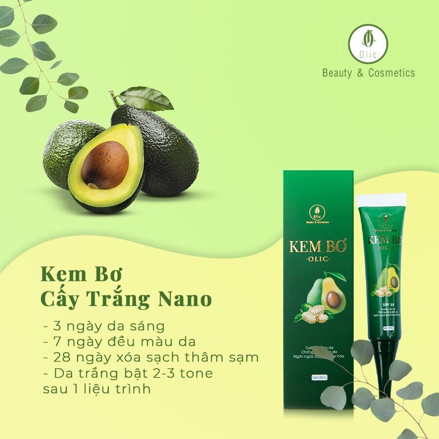 Kem bơ xoá mờ da nám, tàn nhang chính hãng