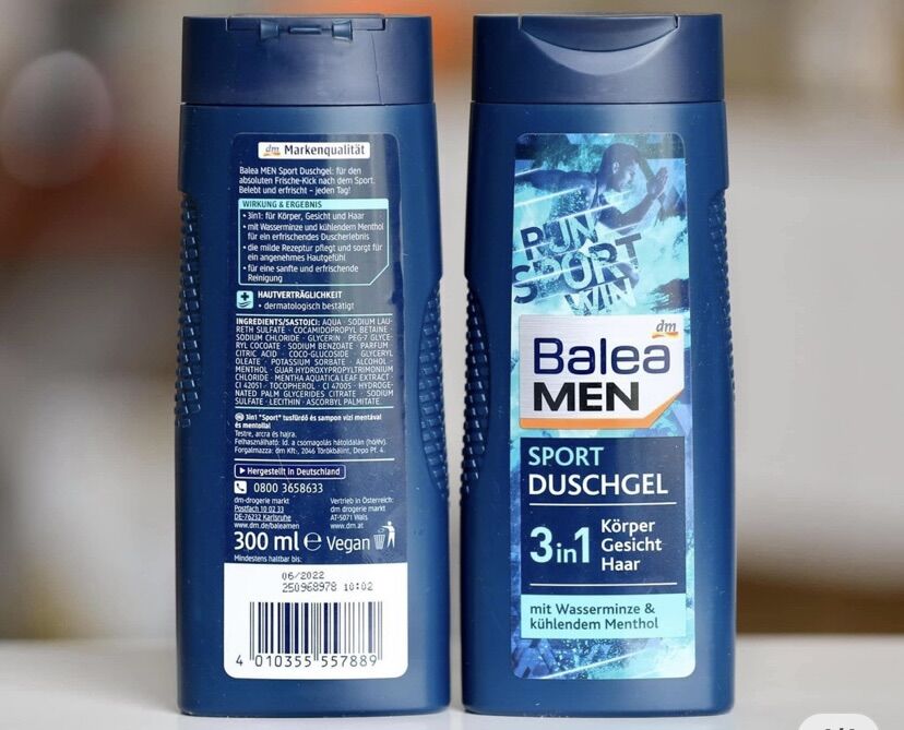 Sữa tắm + Gội + Cạo Râu Balea Men Đức