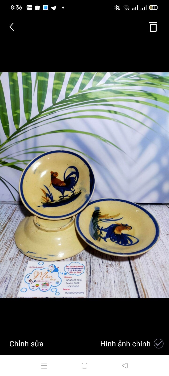 [GỐM THÔ] COMBO 3c DĨA GÀ XƯA NHỎ