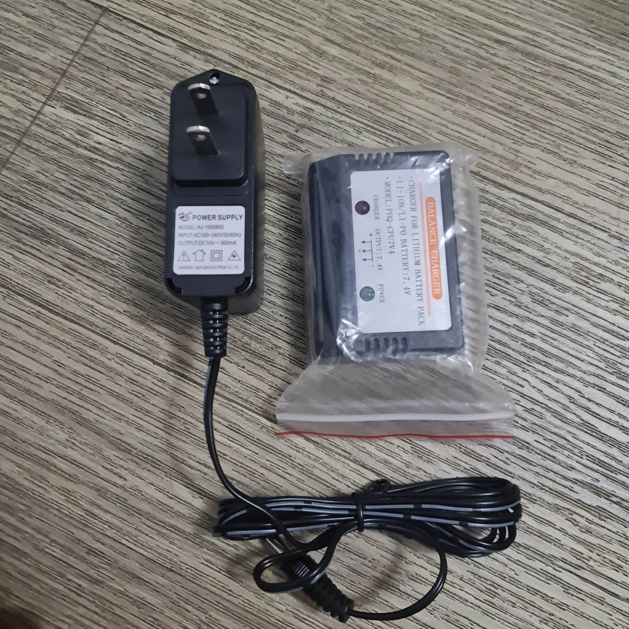Bộ sạc cân bằng 20w - sạc nhanh -đen sạc pin lithium 2s / 3s mẫu xe hơi 7.4v / 11.1v.