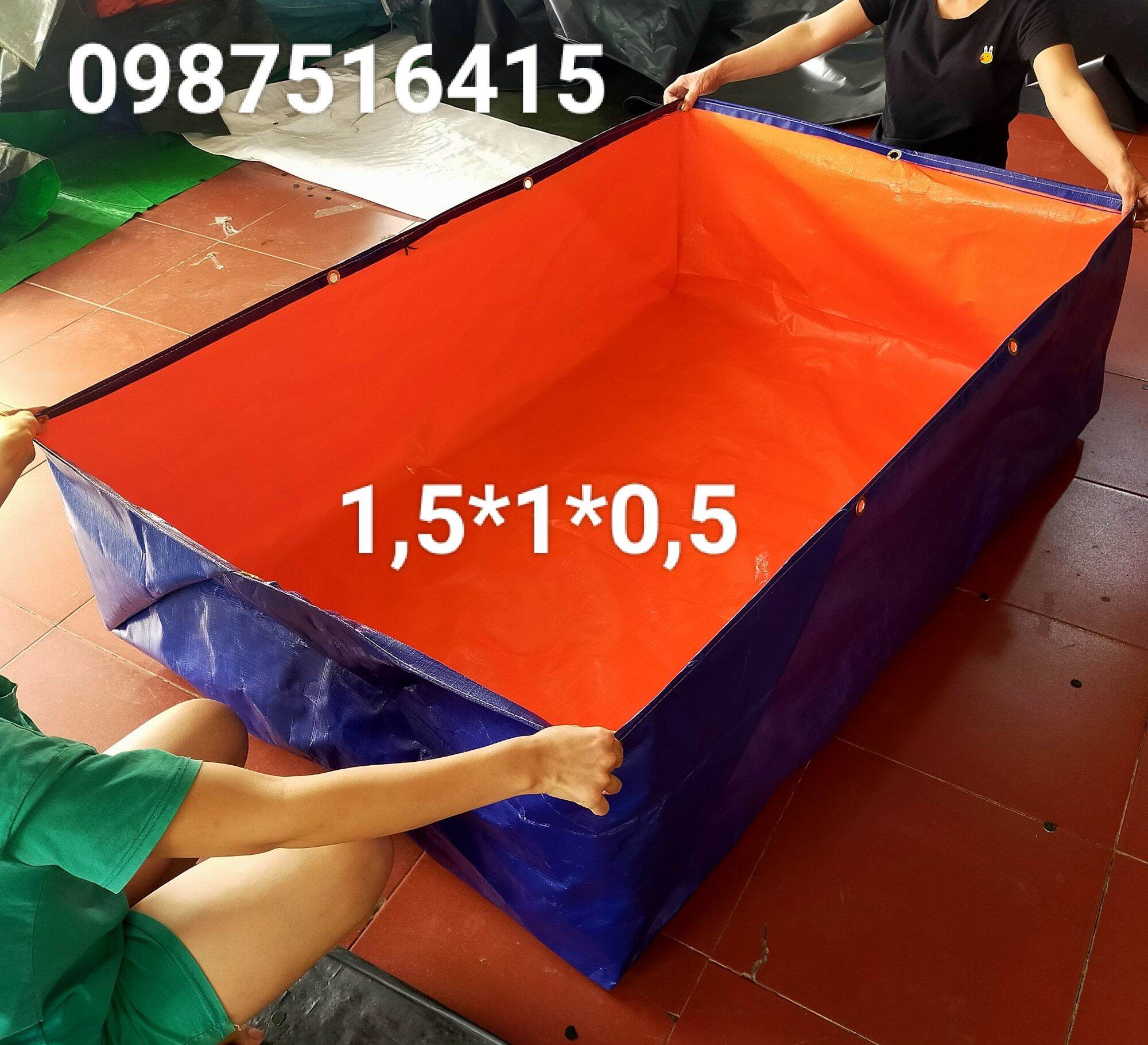bể bạt nuôi ốc lươn ếch cá .