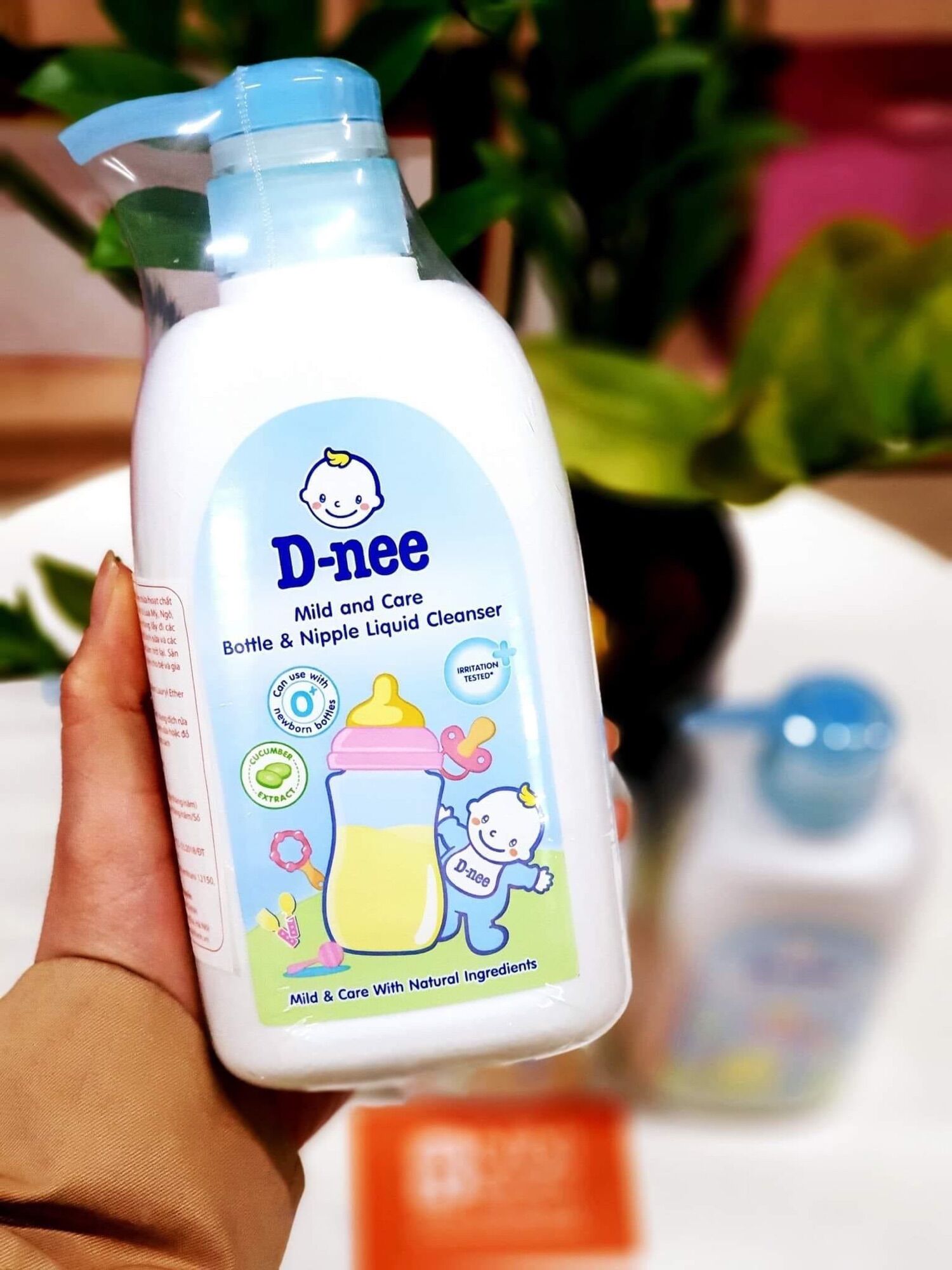 Túi nước giặt Dnee 600ml tem Đại Thịnh - Nước rửa bình sữa Dnee dạng túi 550ml tem Đại Thịnh