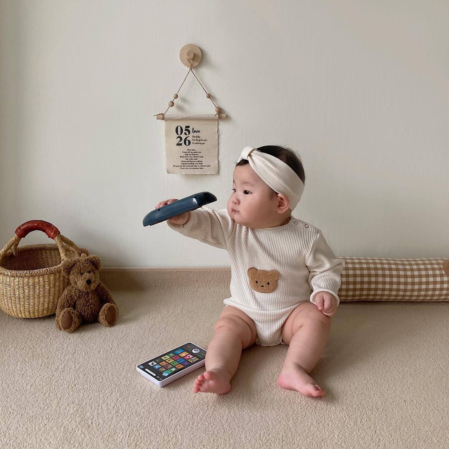 Body chip gấu nâu damie kids đáng yêu cho bé