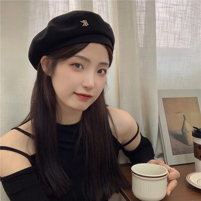 Mũ nồi màu đen cá tính