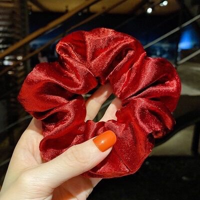 Buộc tóc Cột Tóc Vải Scrunchies nhiều màu