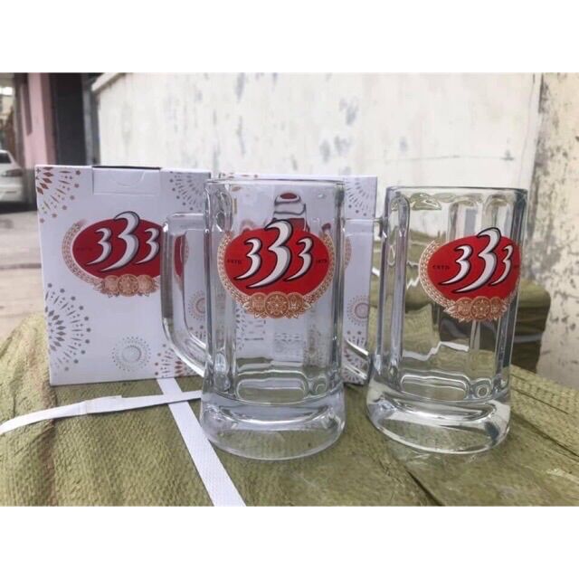 Cốc uống bia 333 thủy tinh