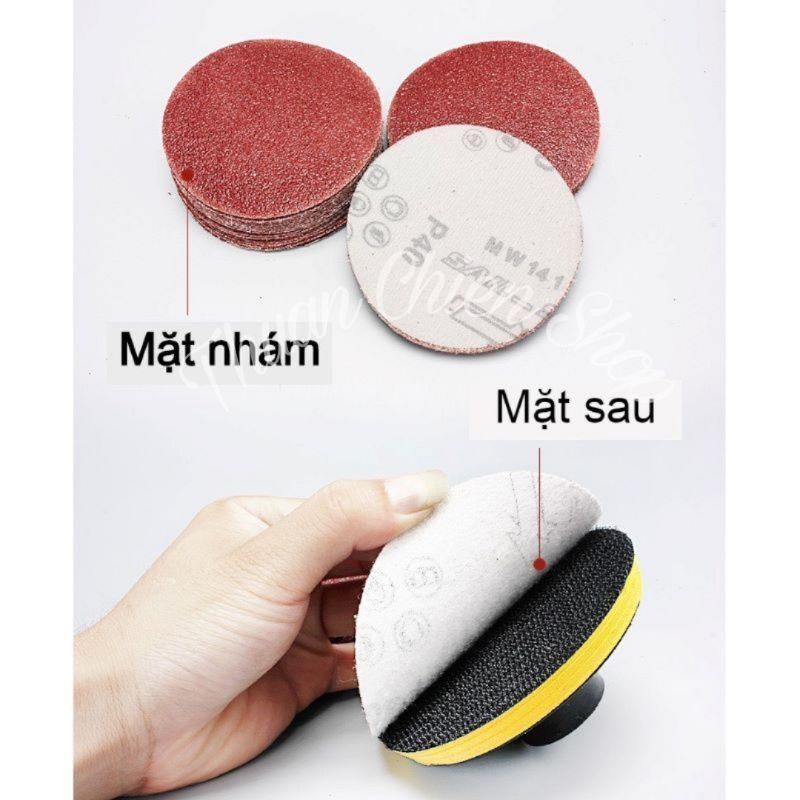 ĐẾ CHÀ NHÁM 10CM; 12,5CM - LỖ REN ỐC 10MM