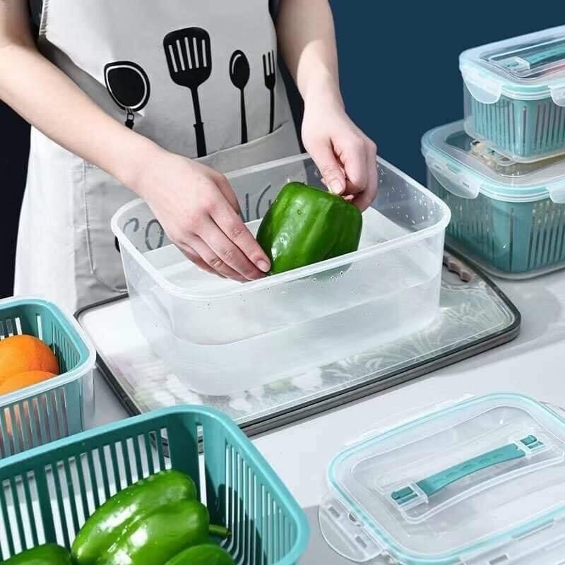 Set 5 hộp đựng thực phẩm tách nước