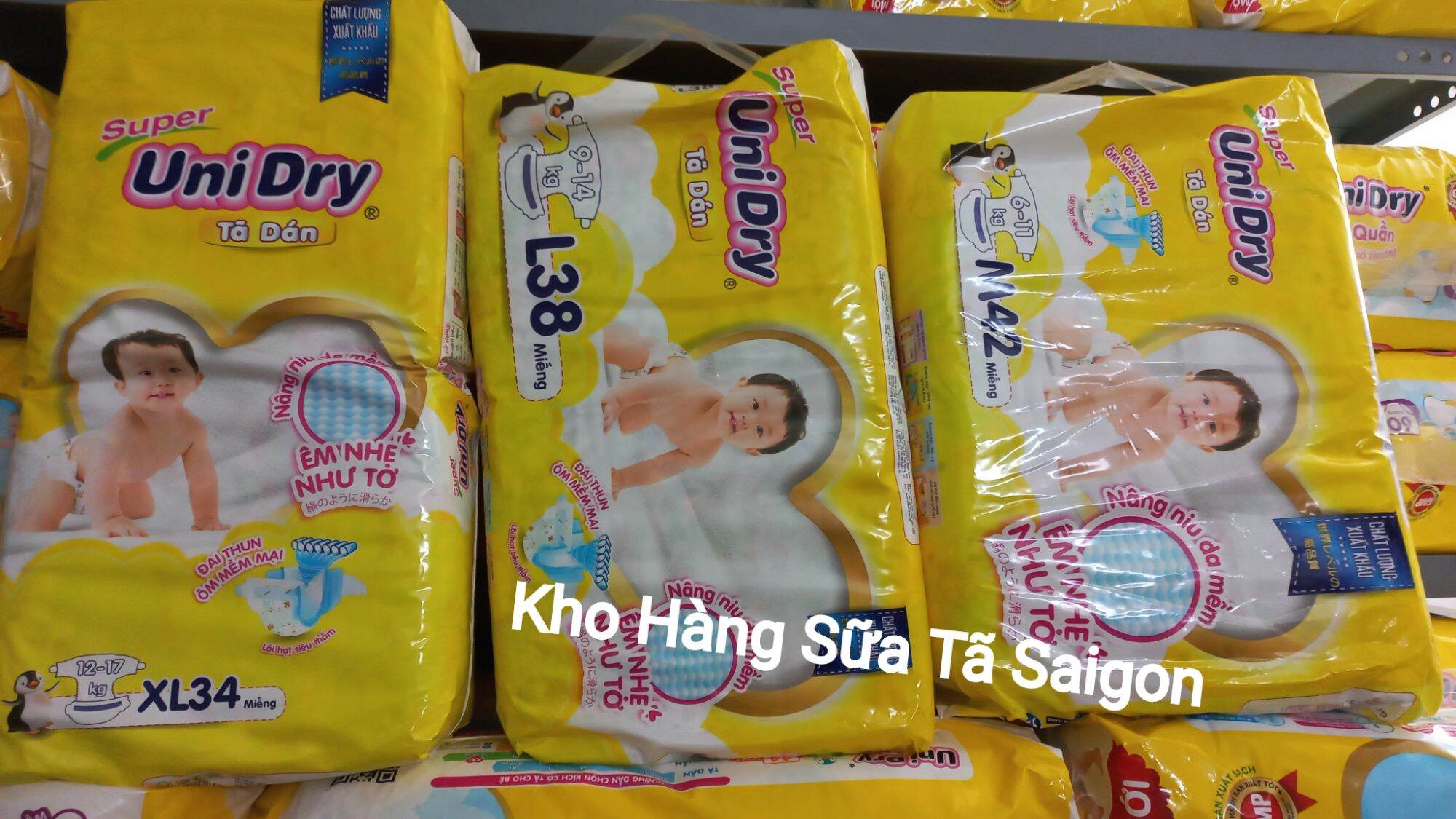 Tã dán unidry size m l xl