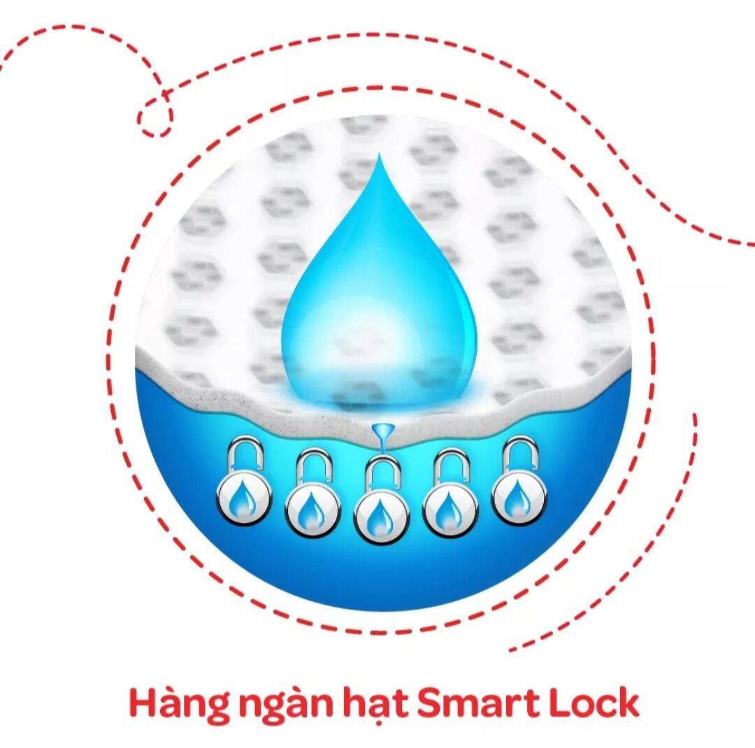 Tã quần Huggies Dry M54 tràm trà