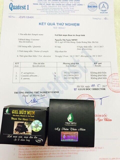 GEL HÚT MỤN THAN TRE