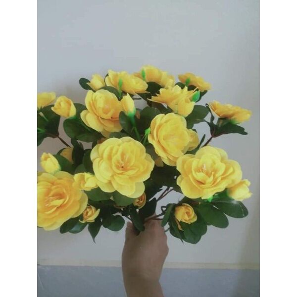 Cụm Hoa Đỗ Quyên_ Hoa lụa Cao Cấp