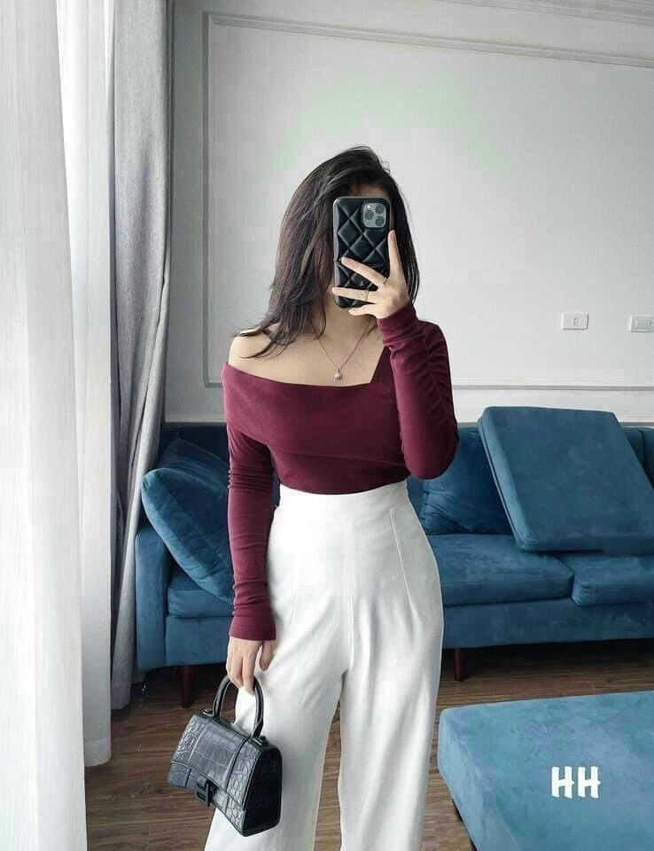 Áo thun lệch vai phong cách mới