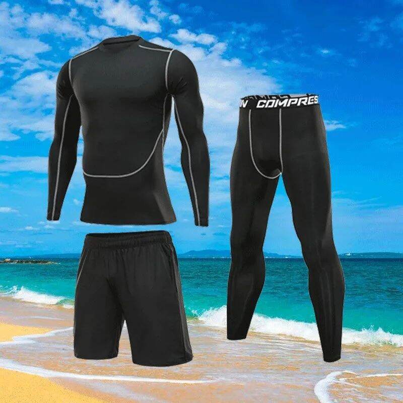 Áo Nam Đồ Bơi Quần Bơi Nam Hai Mảnh Bộ Đồ Nhanh Khô Cho Người Lớn Đồ Lặn Tắm Suối Nước Nóng